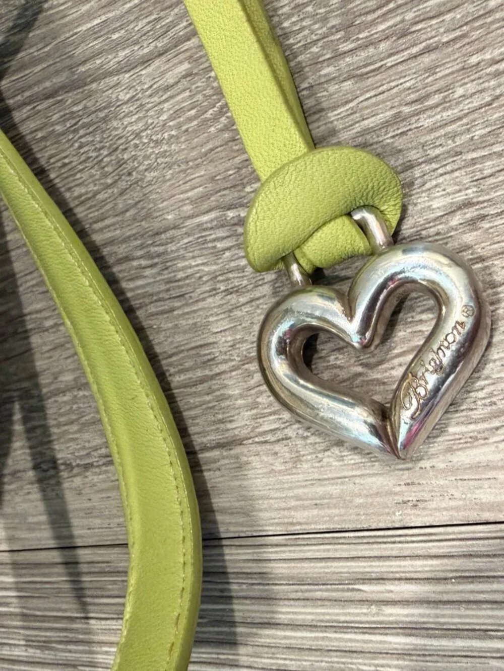 Brighton Straw Woven Crossbody Bag with Green Accents and Charms - Picture 3 of 4